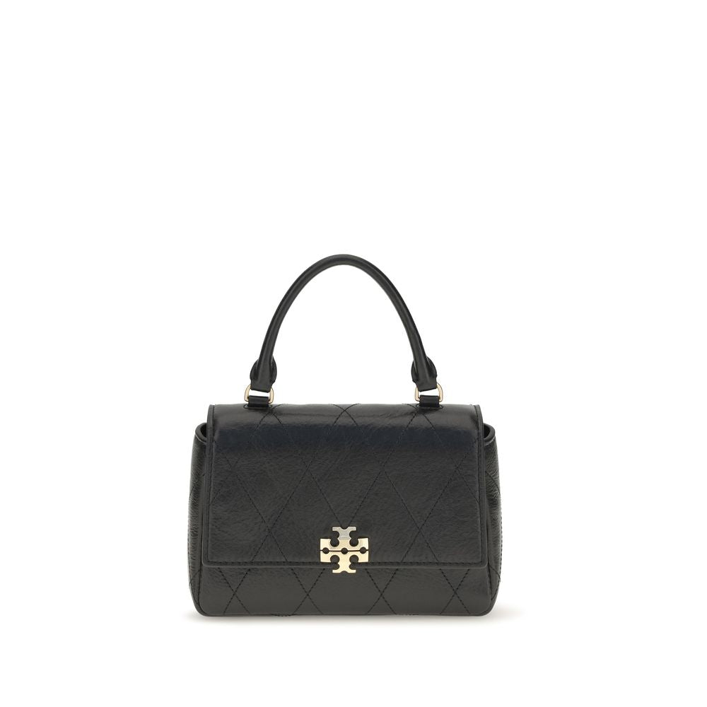 Tory Burch Black Calf Leather Bos Taurus Wallet