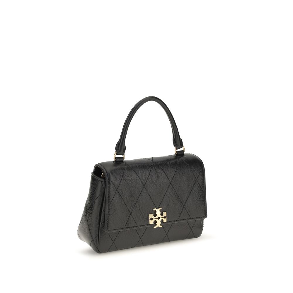 Tory Burch Black Calf Leather Bos Taurus Wallet