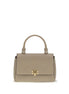 Tory Burch Charlie Mini Beige Leather Wallet