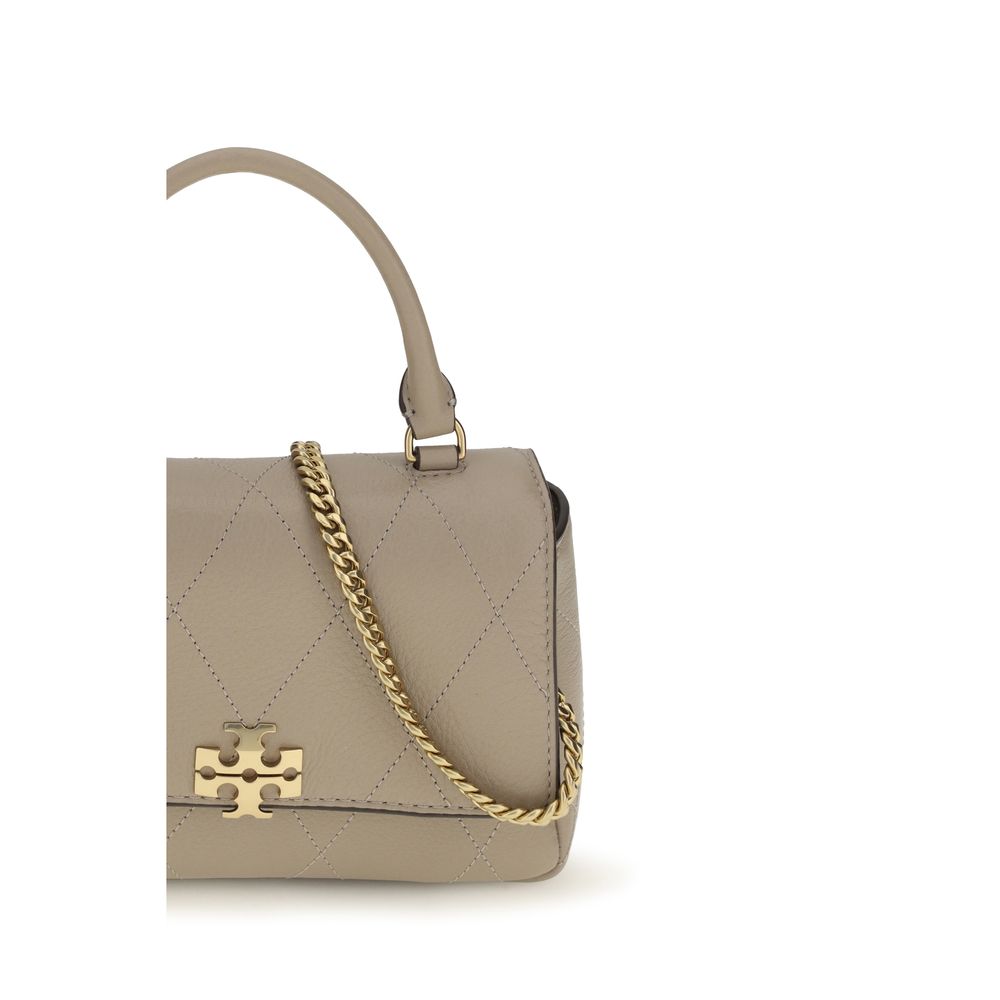 Tory Burch Charlie Mini Beige Leather Wallet