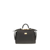 Dolce & Gabbana Black Calf Leather Bos Taurus Handbag