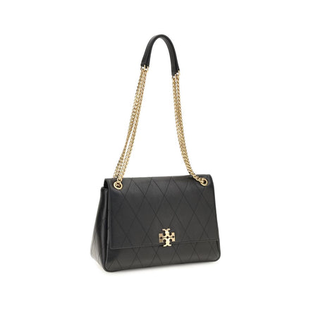 Tory Burch Black Calf Leather Bos Taurus Shoulder Bag