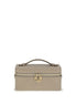 Tory Burch Charlie Gray Leather Beauty Case