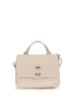 Zanellato White Calf Leather Bos Taurus Handbag