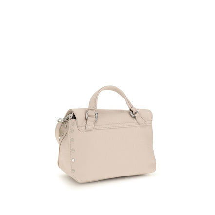 Zanellato White Calf Leather Bos Taurus Handbag
