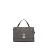 Zanellato Medium Postina Daily Gray Leather Handbag