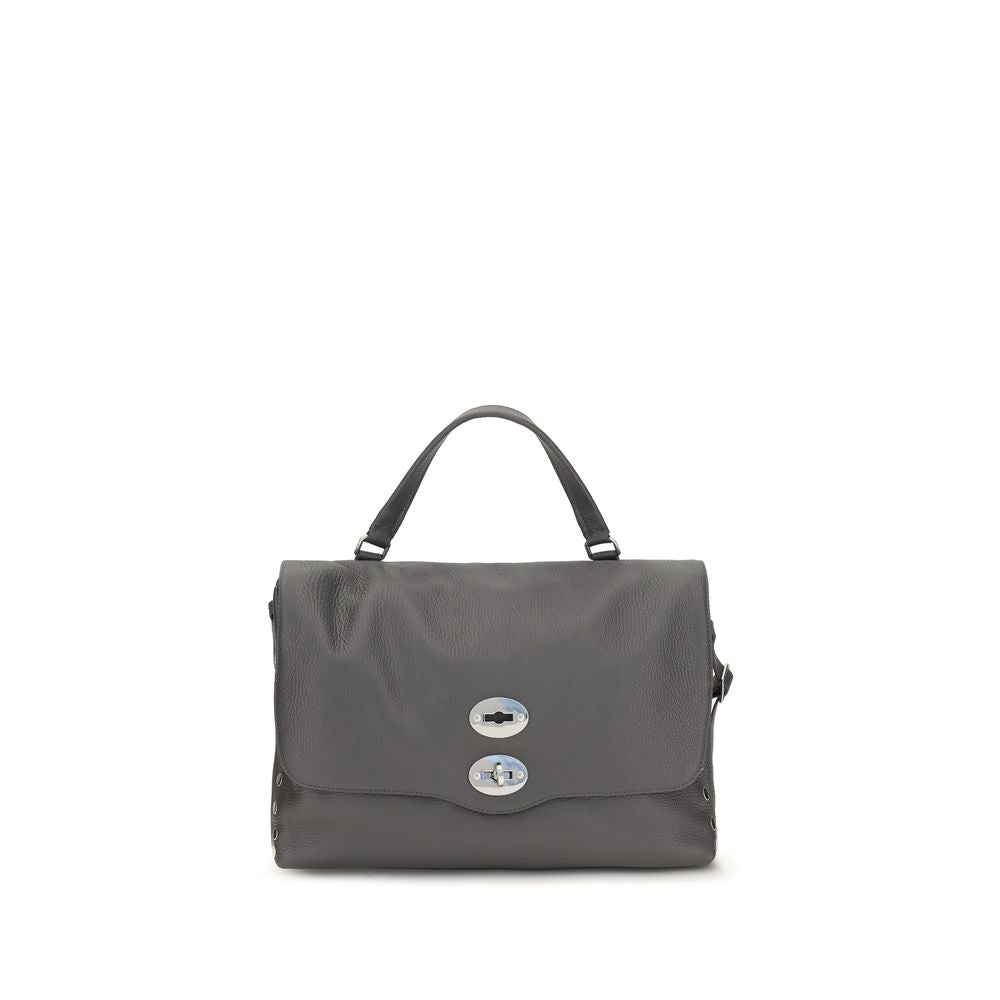 Zanellato Medium Postina Daily Gray Leather Handbag
