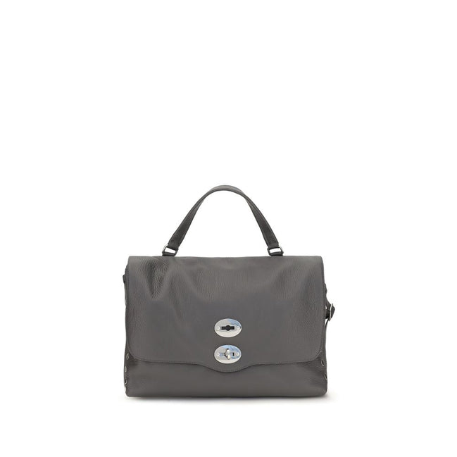 Zanellato Medium Postina Daily Gray Leather Handbag