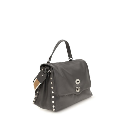 Zanellato Medium Postina Daily Gray Leather Handbag