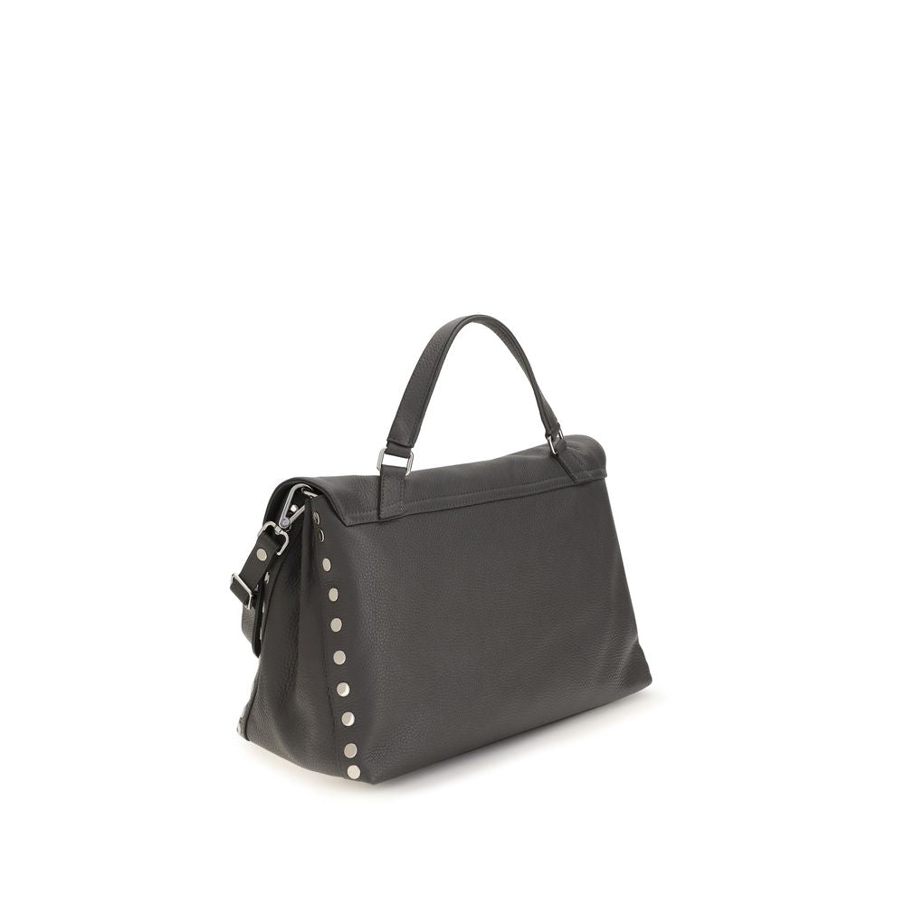 Zanellato Medium Postina Daily Gray Leather Handbag