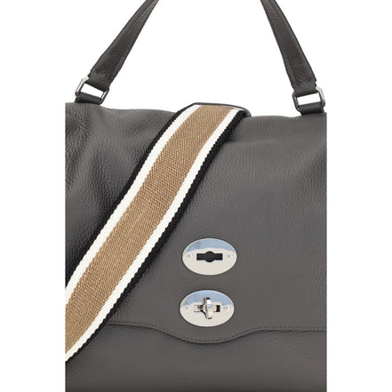Zanellato Medium Postina Daily Gray Leather Handbag