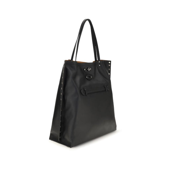 Zanellato Aspasso Saeta Black Leather Shoulder Bag
