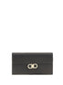 Ferragamo Gancini Black Leather Wallet