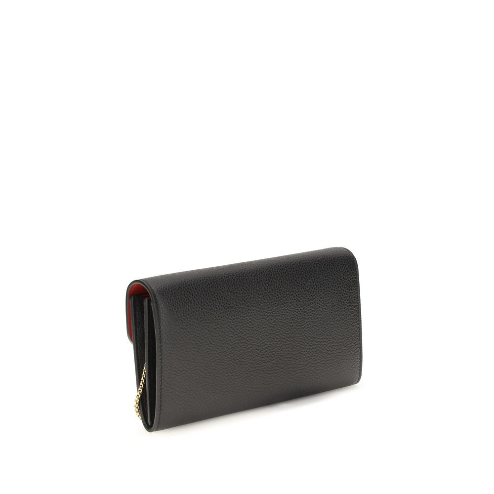 Ferragamo Gancini Black Leather Wallet