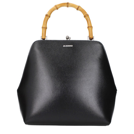 Jil Sander Black Leather Handbag