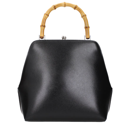 Jil Sander Black Leather Handbag