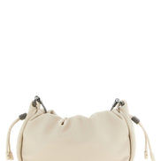 Brunello Cucinelli Bucket Mellow Mini White Crossbody Bag