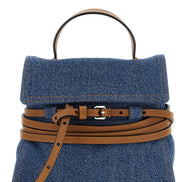 Moschino Blue Cotton Handbag