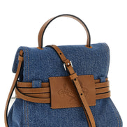 Moschino Blue Cotton Handbag
