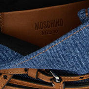 Moschino Blue Cotton Handbag