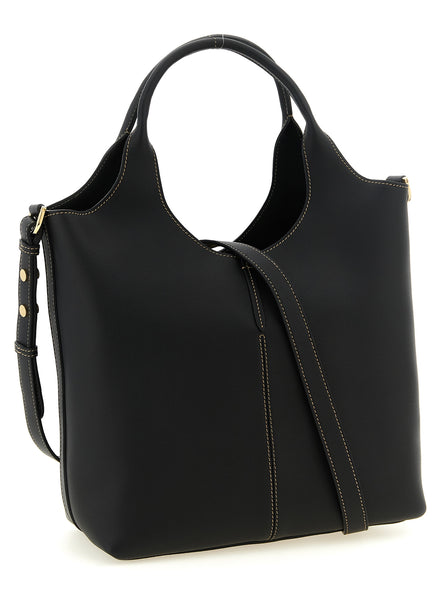Tod's Black Calfskin Tote Bag