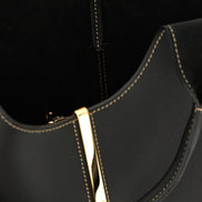 Tod's Black Calfskin Tote Bag