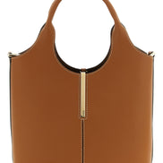 Tod's Brown Calfskin Tote Bag