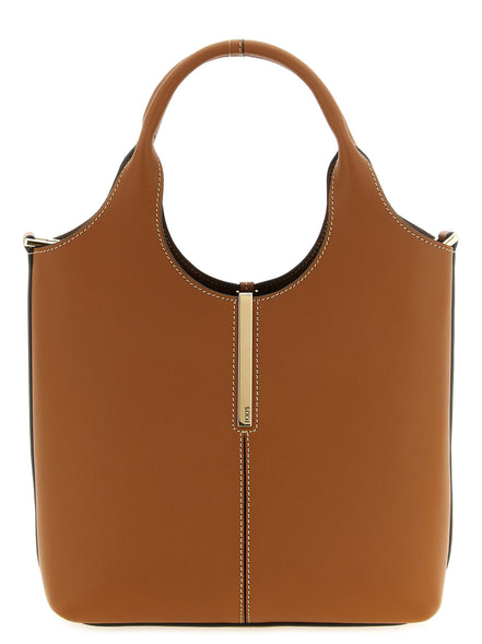 Tod's Brown Calfskin Tote Bag