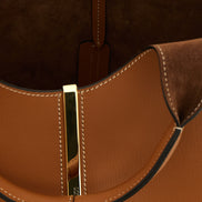Tod's Brown Calfskin Tote Bag