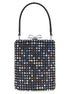 Self-Portrait Multi Crystal Chainmail Mini Handbag