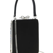 Self-Portrait Multi Crystal Chainmail Mini Handbag