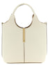 Tod's White Calfskin Tote Bag