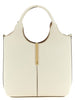 Tod's White Calfskin Tote Bag