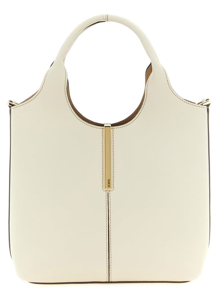 Tod's White Calfskin Tote Bag