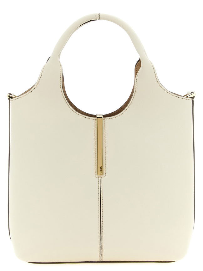Tod's White Calfskin Tote Bag