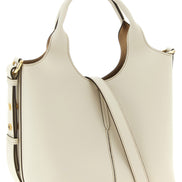 Tod's White Calfskin Tote Bag