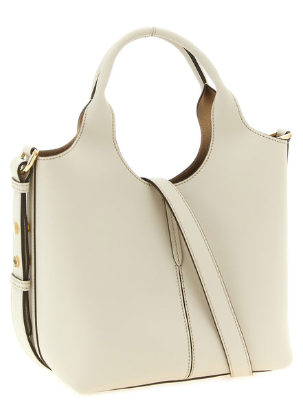 Tod's White Calfskin Tote Bag