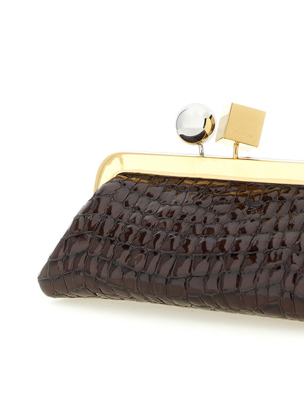 Jacquemus La Pochette Salon Brown Clutch