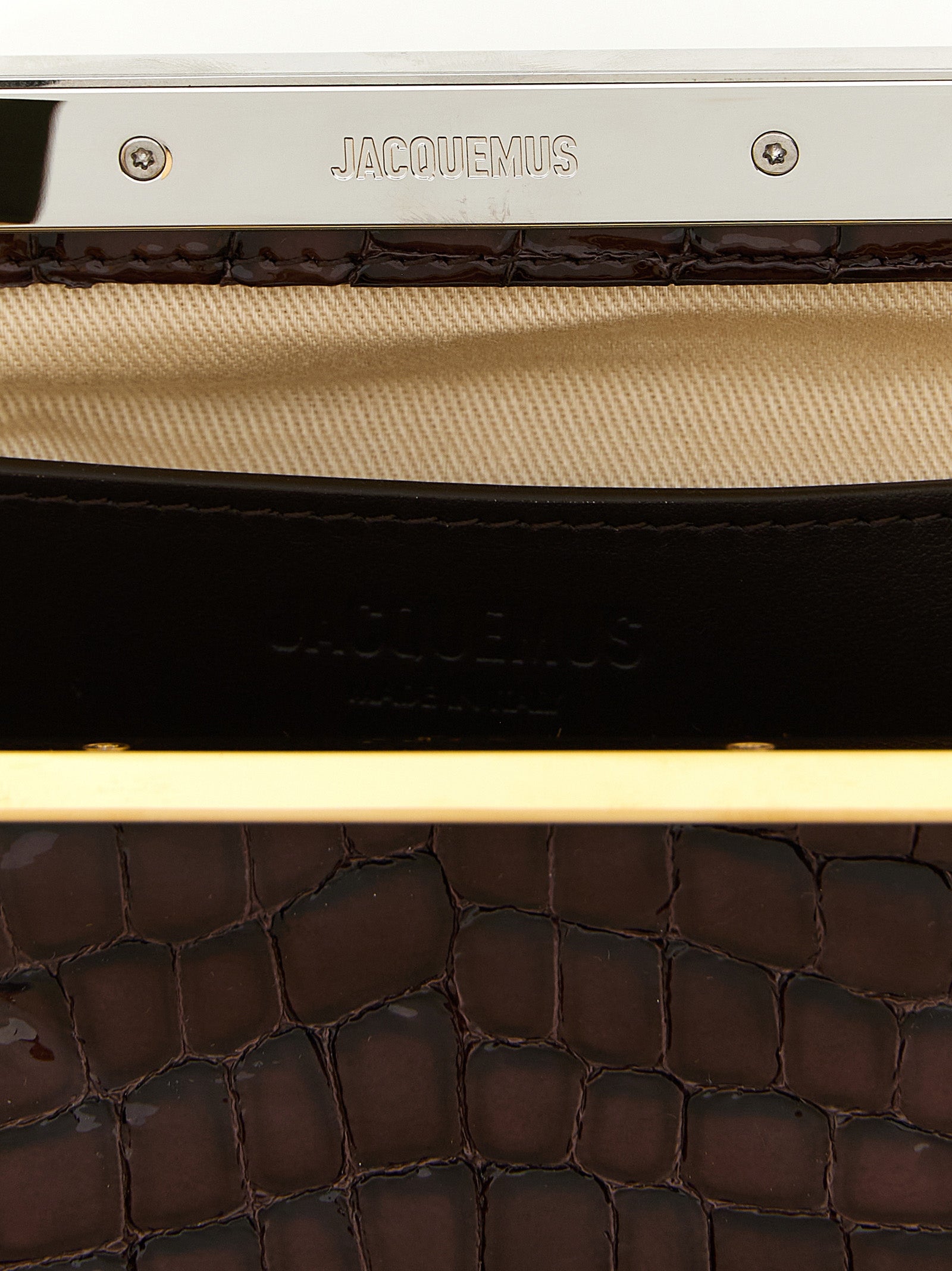 Jacquemus La Pochette Salon Brown Clutch