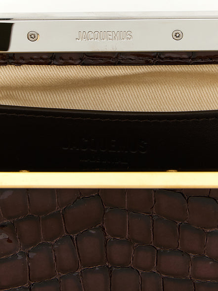 Jacquemus La Pochette Salon Brown Clutch
