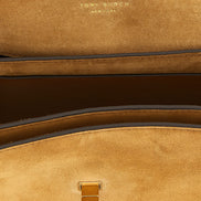 Tory Burch Brown Calfskin Shoulder Bag