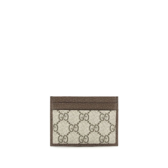 Θήκη καρτών Gucci από καφέ πολυαιθυλένιο