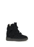 Isabel Marant Black Calf Leather Bos Taurus Sneakers