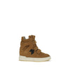 Isabel Marant Brown Leather High-Top Sneakers