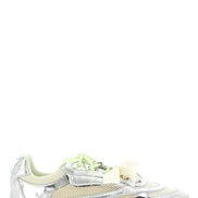 PINKO Silver Leather Athletic Sneakers