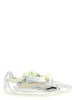 PINKO Silver Leather Athletic Sneakers