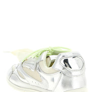 PINKO Silver Leather Athletic Sneakers