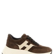 Hogan Hi-Fi Brown Leather Sneakers