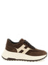 Hogan Hi-Fi Brown Leather Sneakers