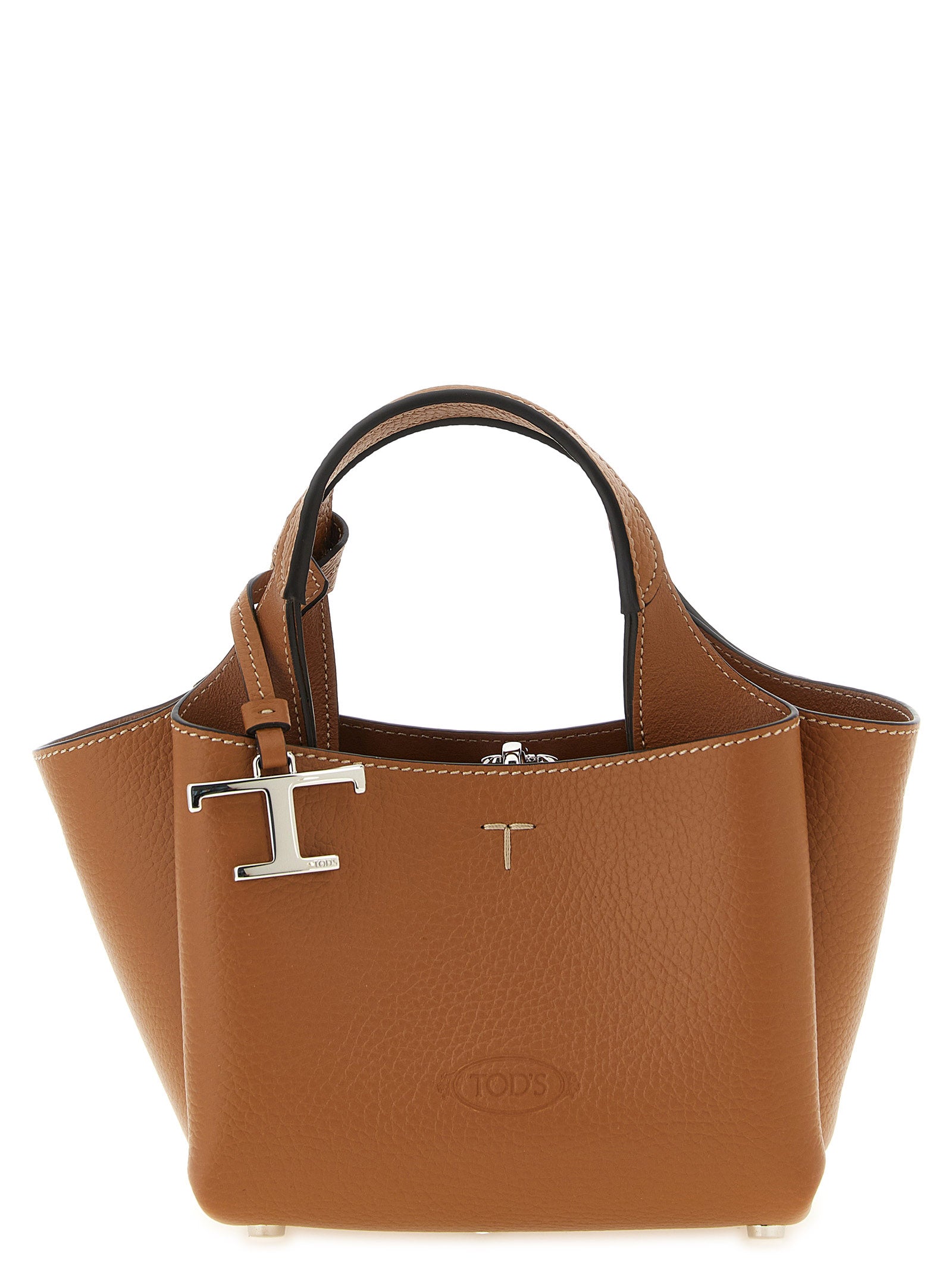 Tod's Brown Calfskin Handbag